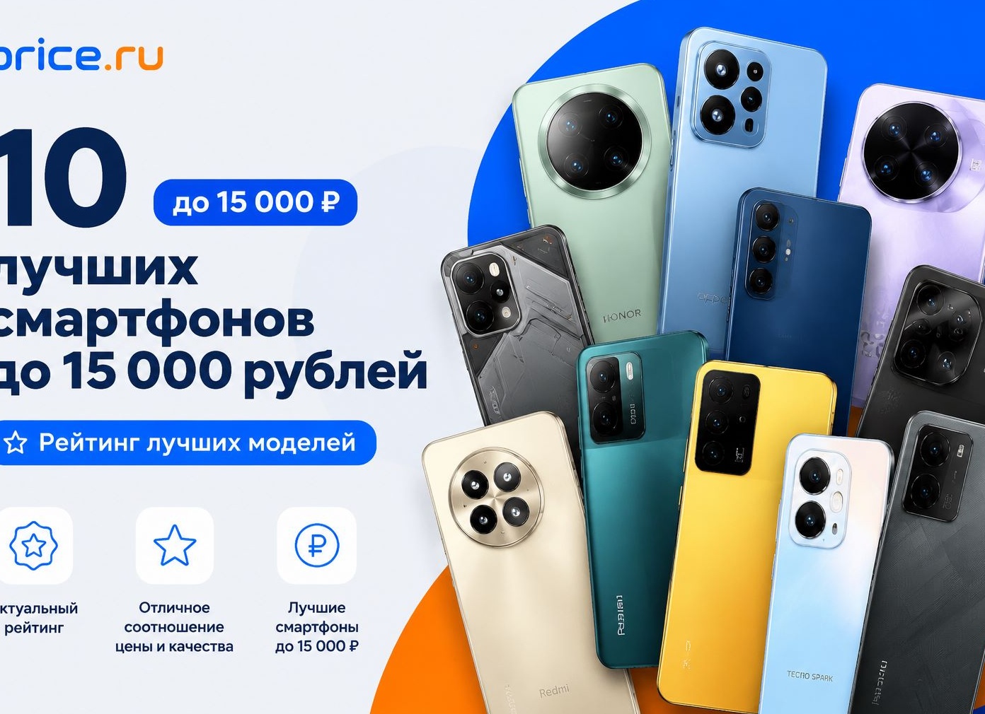 Лучшие бюджетные смартфоны до 15000 рублей - рейтинг 2026 года (ТОП-17)